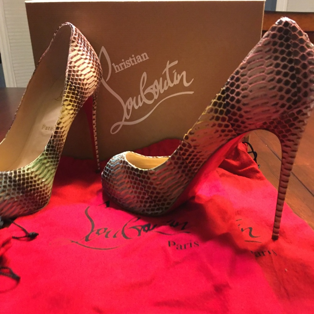 Louboutin Snakeskin Heels